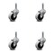 Service Caster 2 Inch Thermoplastic Rubber Wheel 1-3/8 Grip Ring Stem Caster SCC, 4PK SCC-GR05S210-TPRS-716138-4 - alternate 2